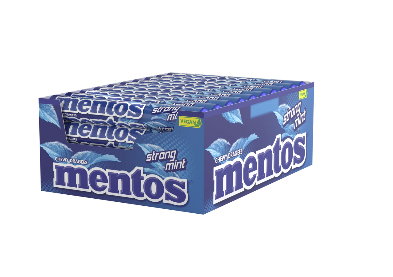mentos Cukríky strong mint 40 x 37 g