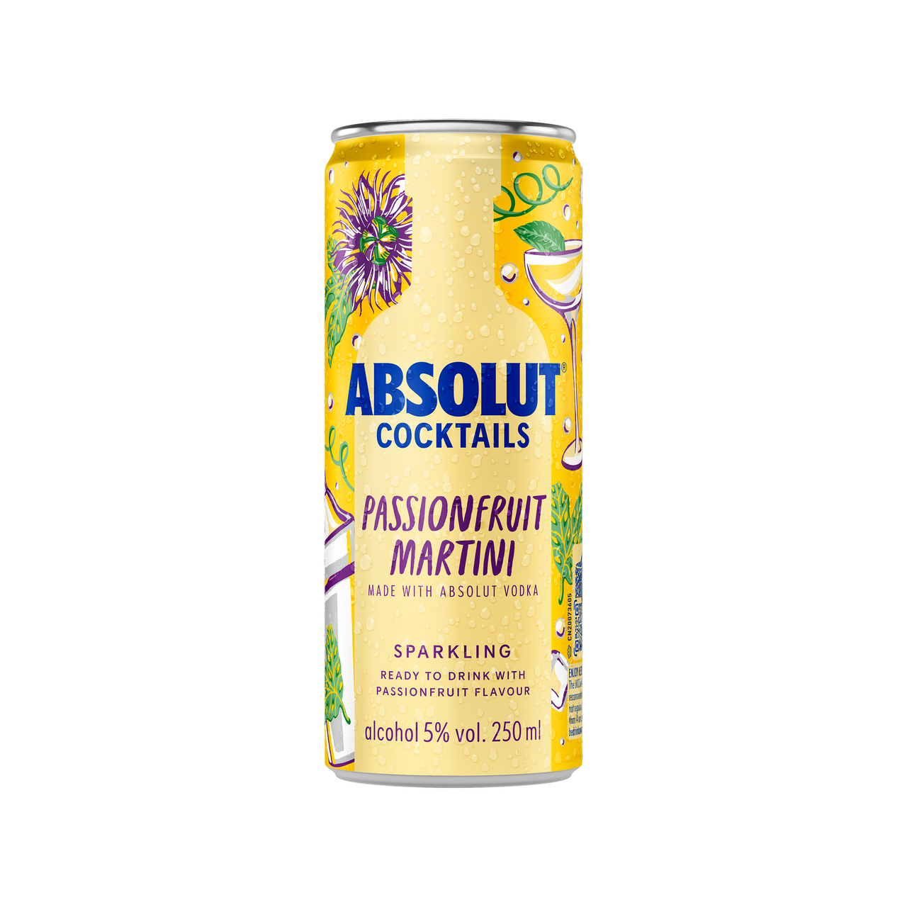 ABSOLUT Passionfruit Martini 5% 250 ml vratná plechovka
