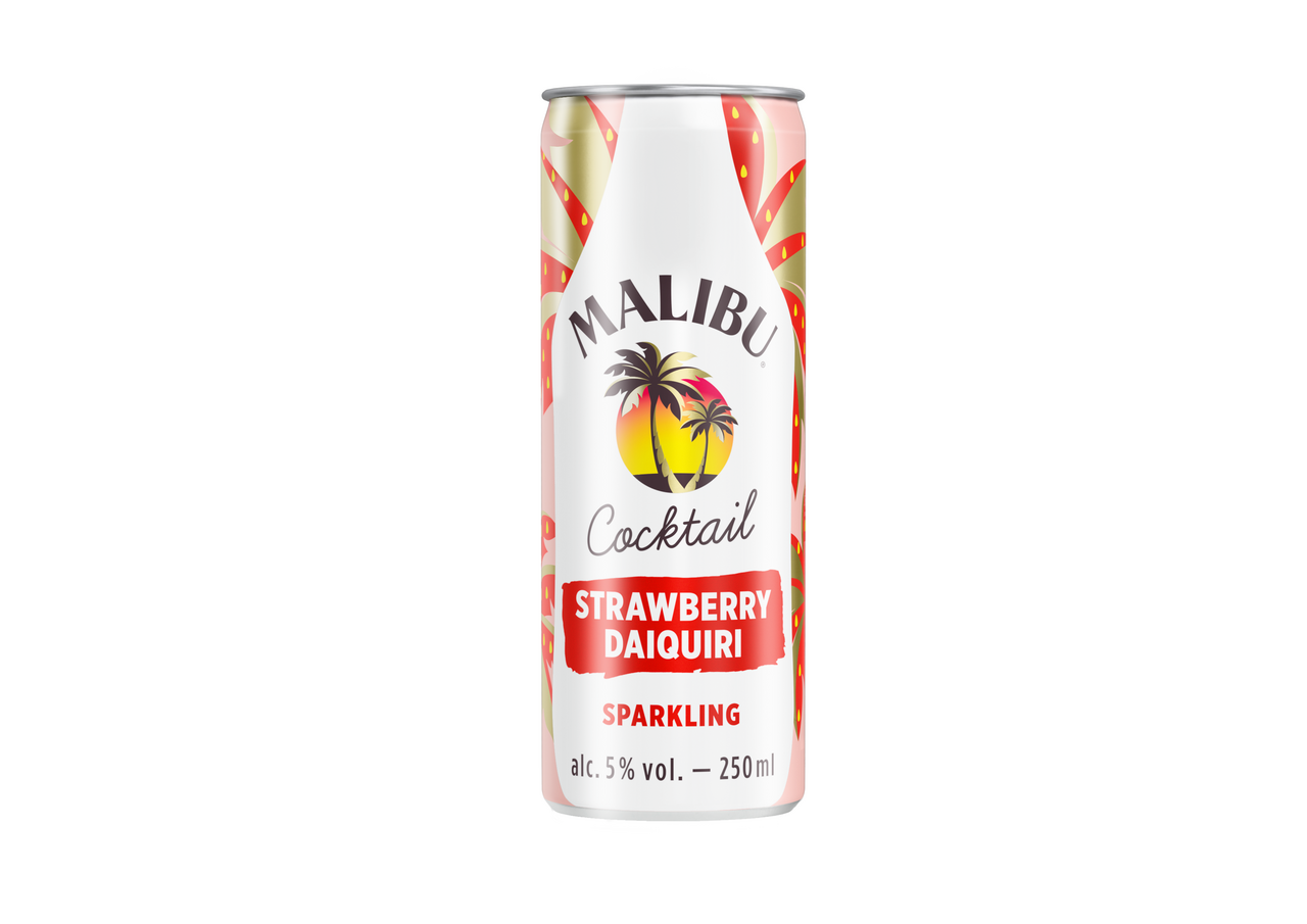 MALIBU Strawberry Daiquiri 5% 250 ml vratná plechovka