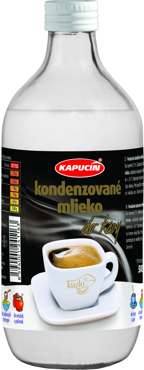 KAPUCÍN Kondenzované mlieko do kávy 500 ml