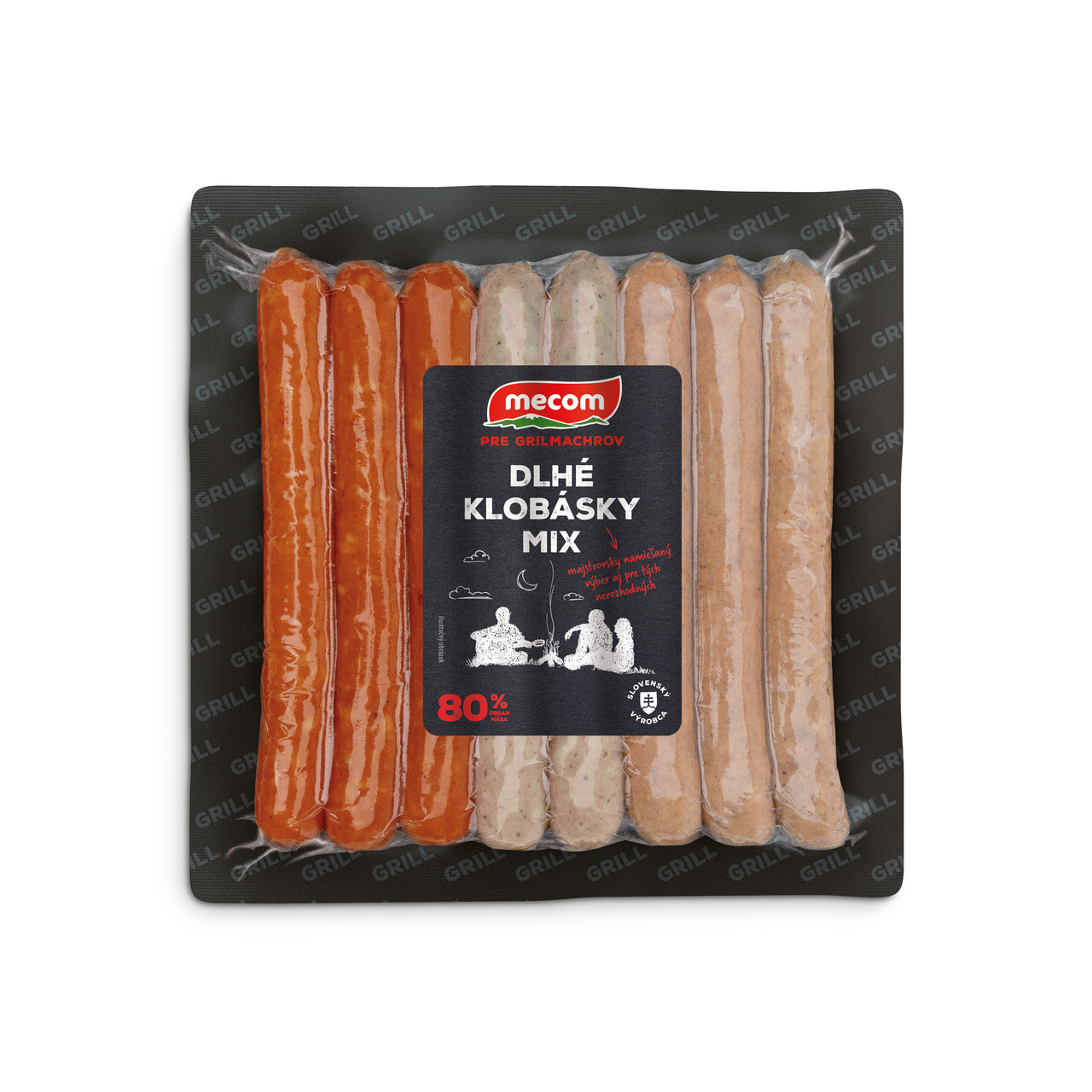 MECOM Dlhé klobásky mix chlad. 380 g