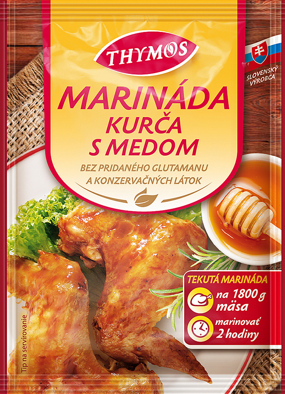 THYMOS Marináda tekutá kurča s medom 90 g