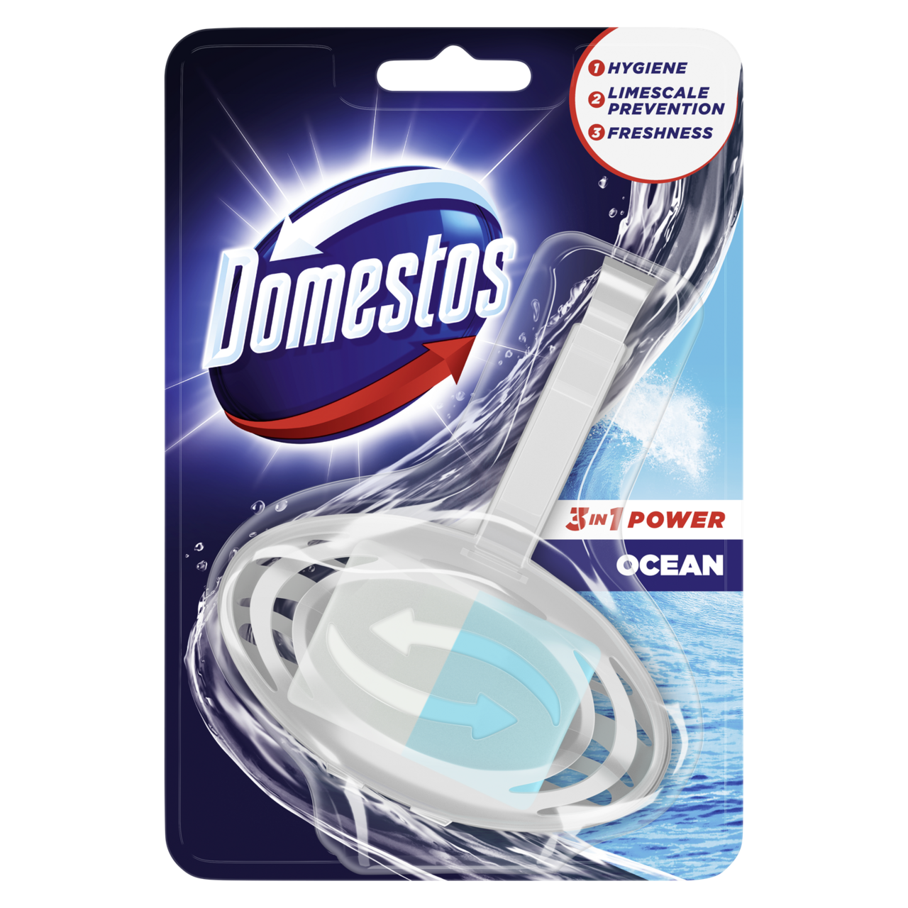 Domestos WC blok 3v1 ocean 35 g
