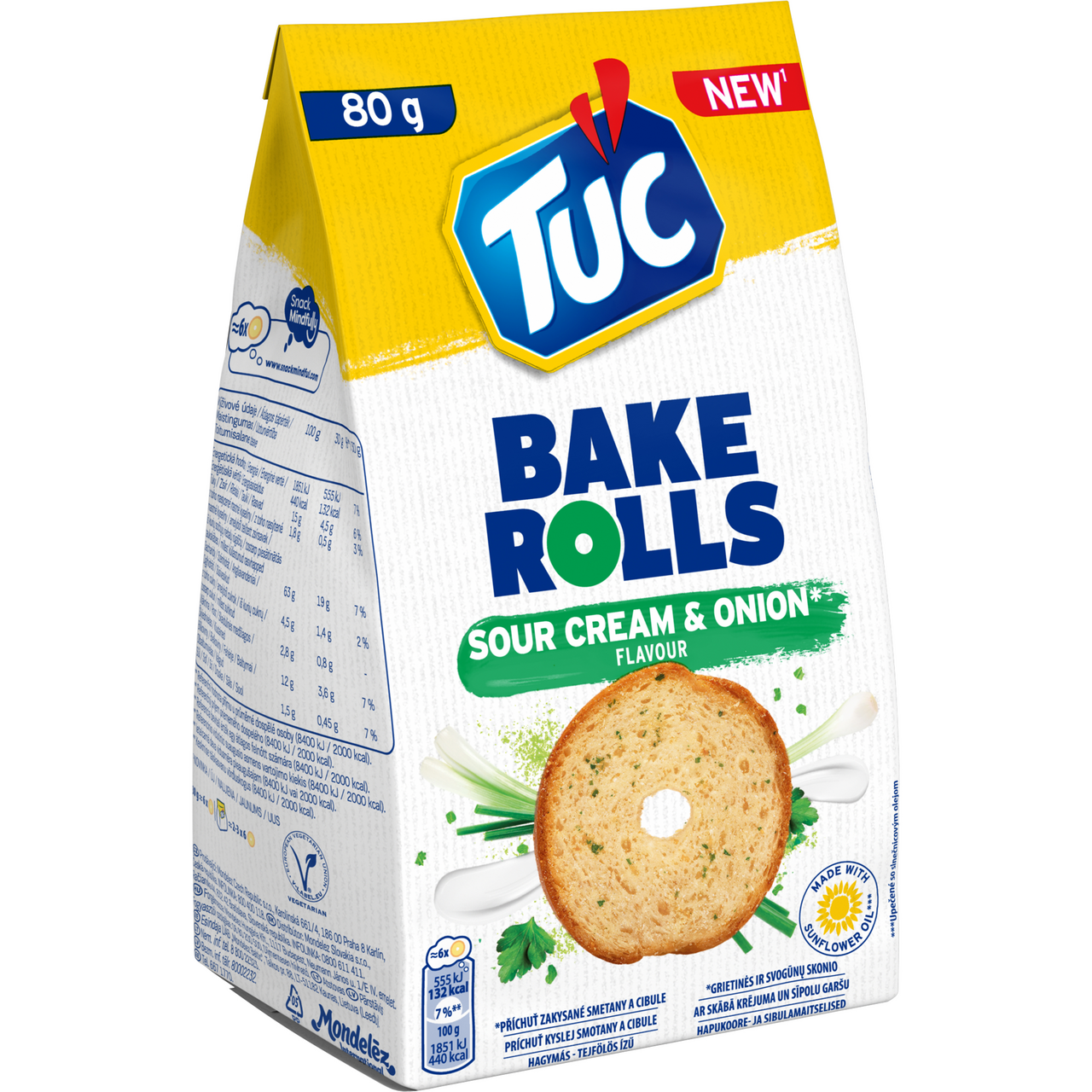 TUC Bake Rolls smotana & cibuľka 80 g