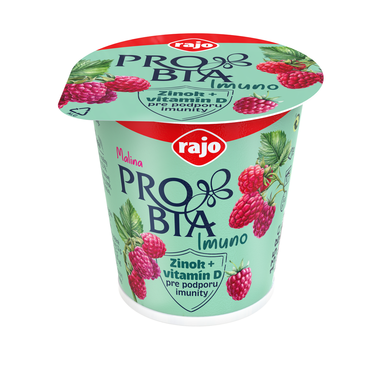 rajo PROBIA Jogurt zinok + vitamín D malina chlad. 135 g