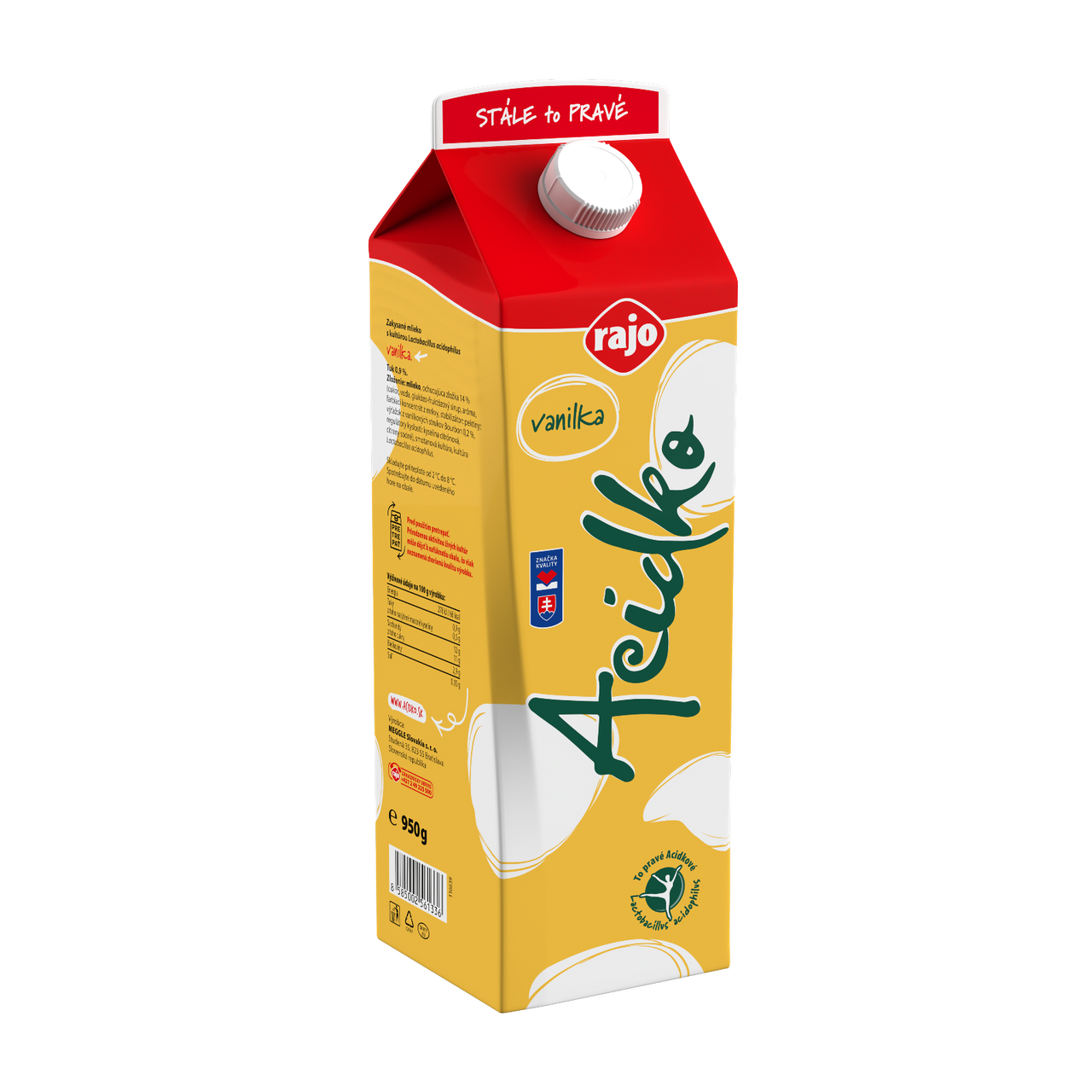 rajo Acidko vanilka chlad. 950 g