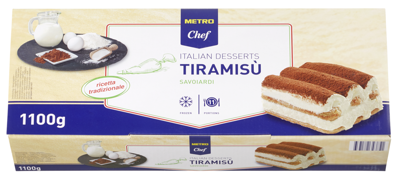METRO Chef Tiramisu Savoiardi mraz. 1100 g