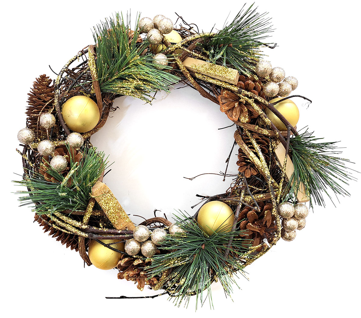 Flexio Veniec zdobený 32 cm zlaté ozdoby 223173 1 ks