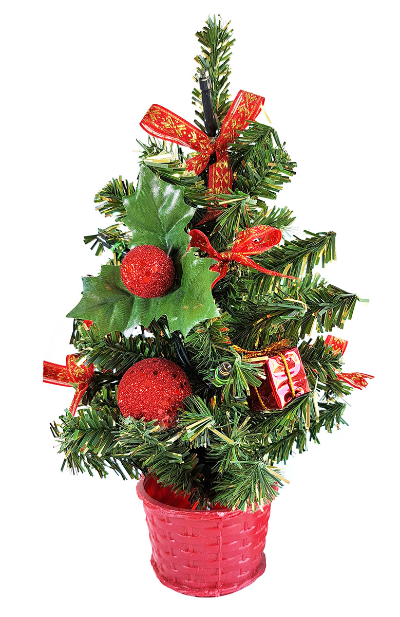 Flexio Strom zdobený LED 25 cm červený 223183 1 ks