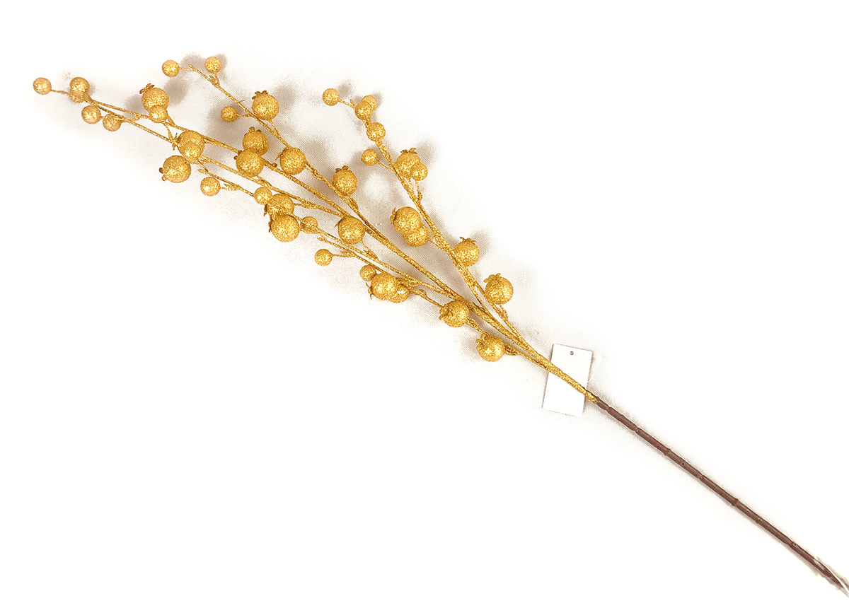 Flexio Dekorácia kvet 1 zlatý 223204 1 ks