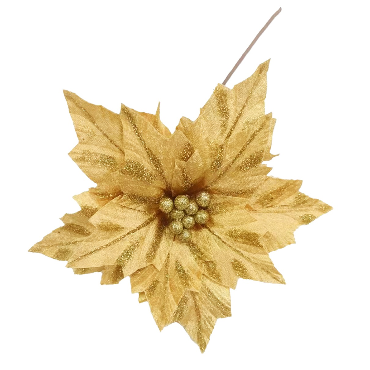 Flexio Dekorácia kvet DIA 34 cm zlatý 223198 1 ks