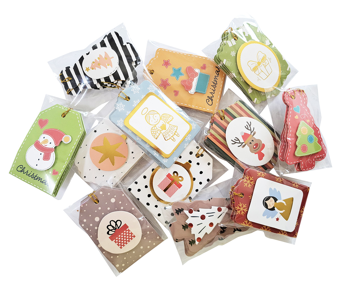 Flexio Vianočné menovky na darčeky 3D 6 ks