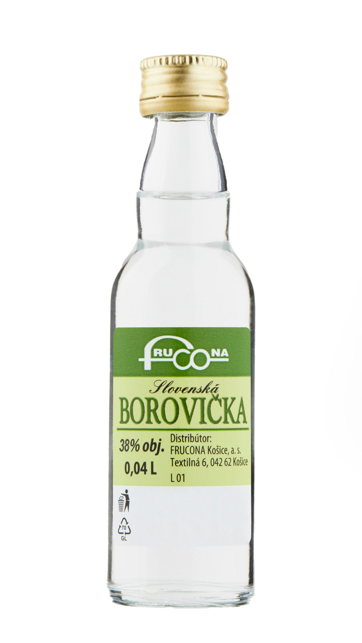 FRUCONA Slovenská borovička 38 % 40 ml (min. obj. 24 ks)