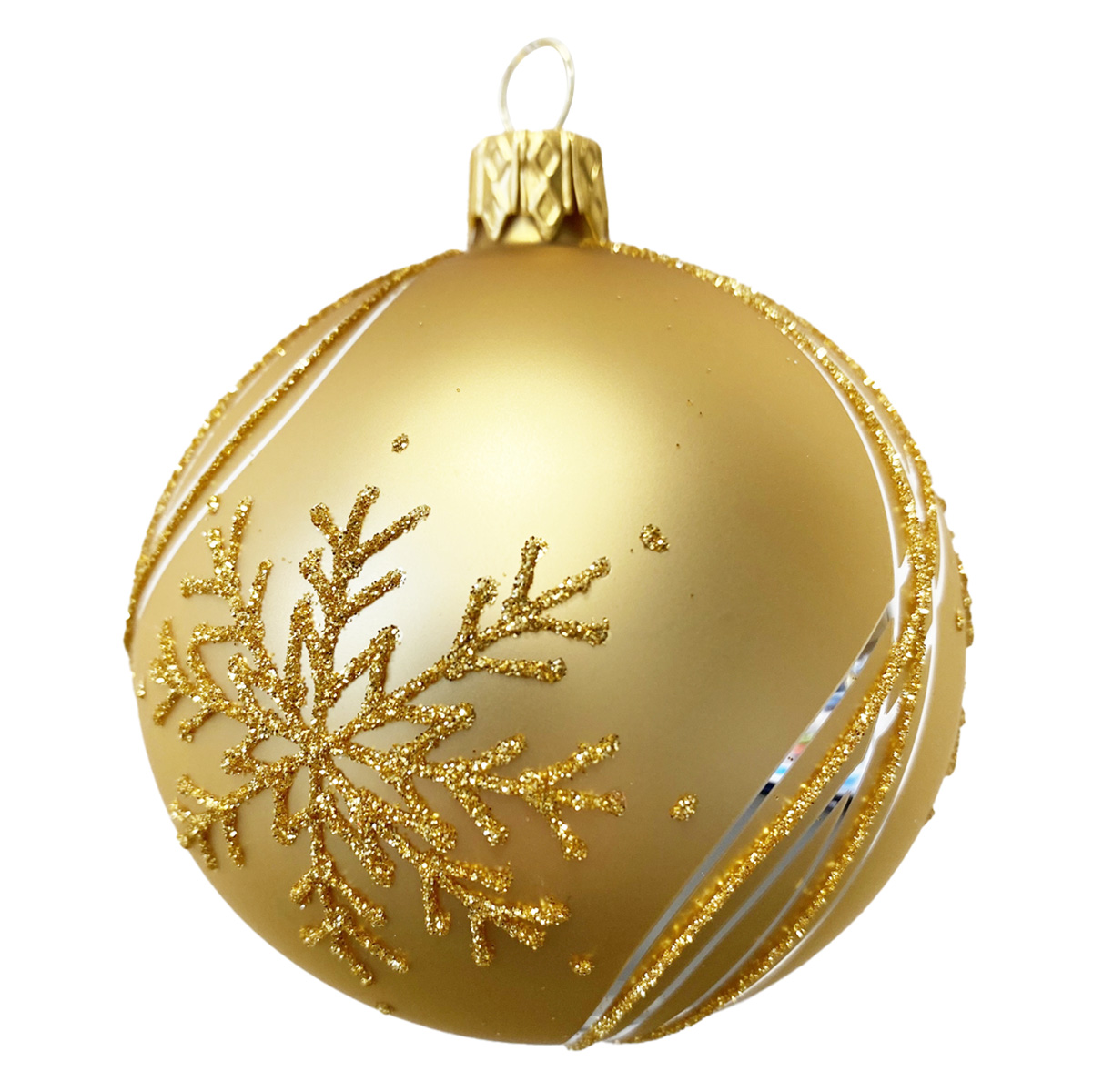 Tarrington House Ozdoby vločky 8 cm zlaté 223266 4 ks