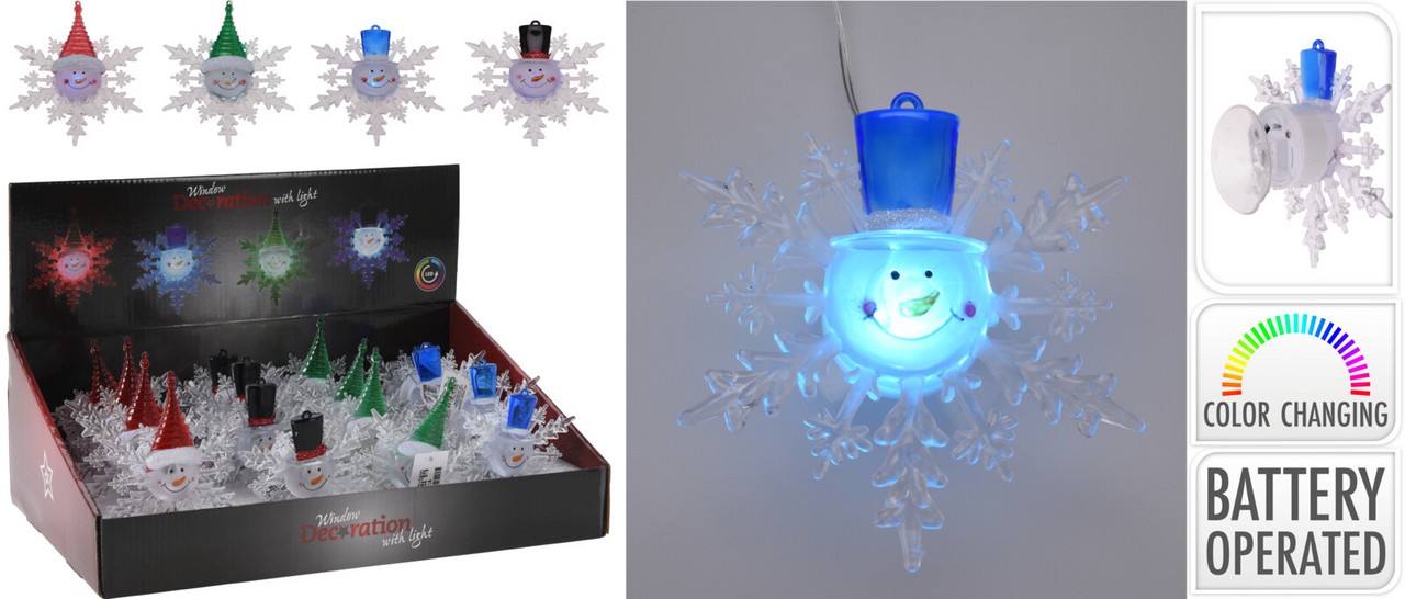 Koopman Vločka do okna LED 10 cm 1 ks