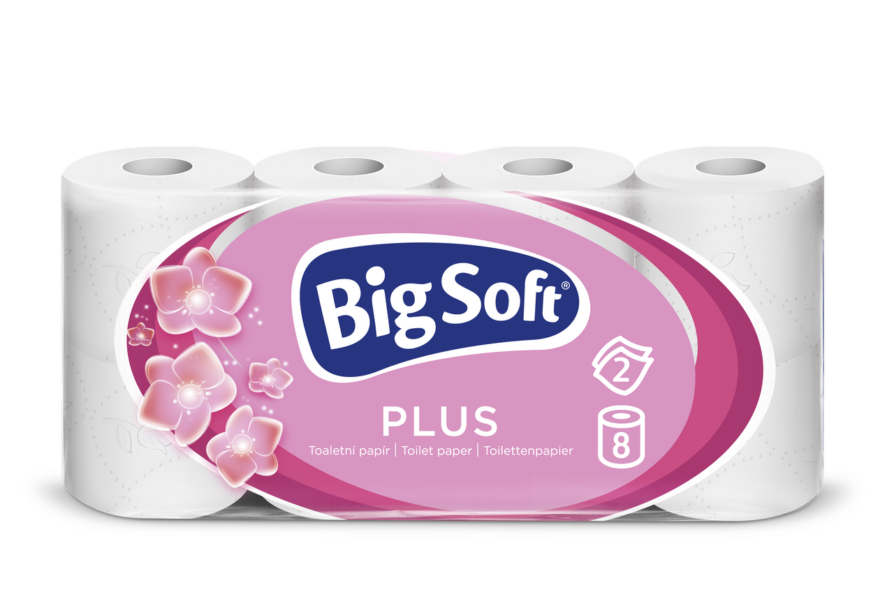 BIG SOFT Luna toaletný papier 2 vrstvový 8 ks