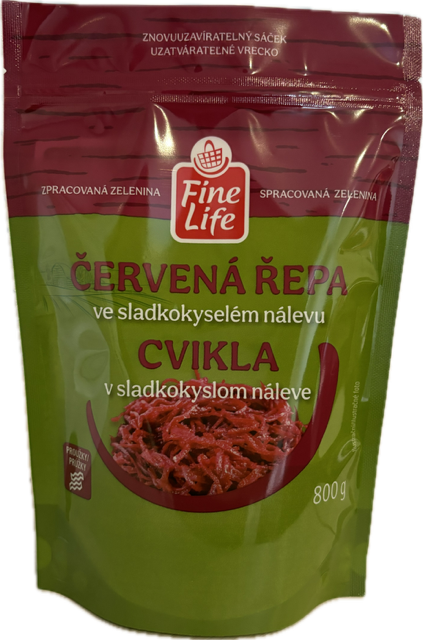 Fine Life Cvikla červená v sladkokyslom náleve 800 g