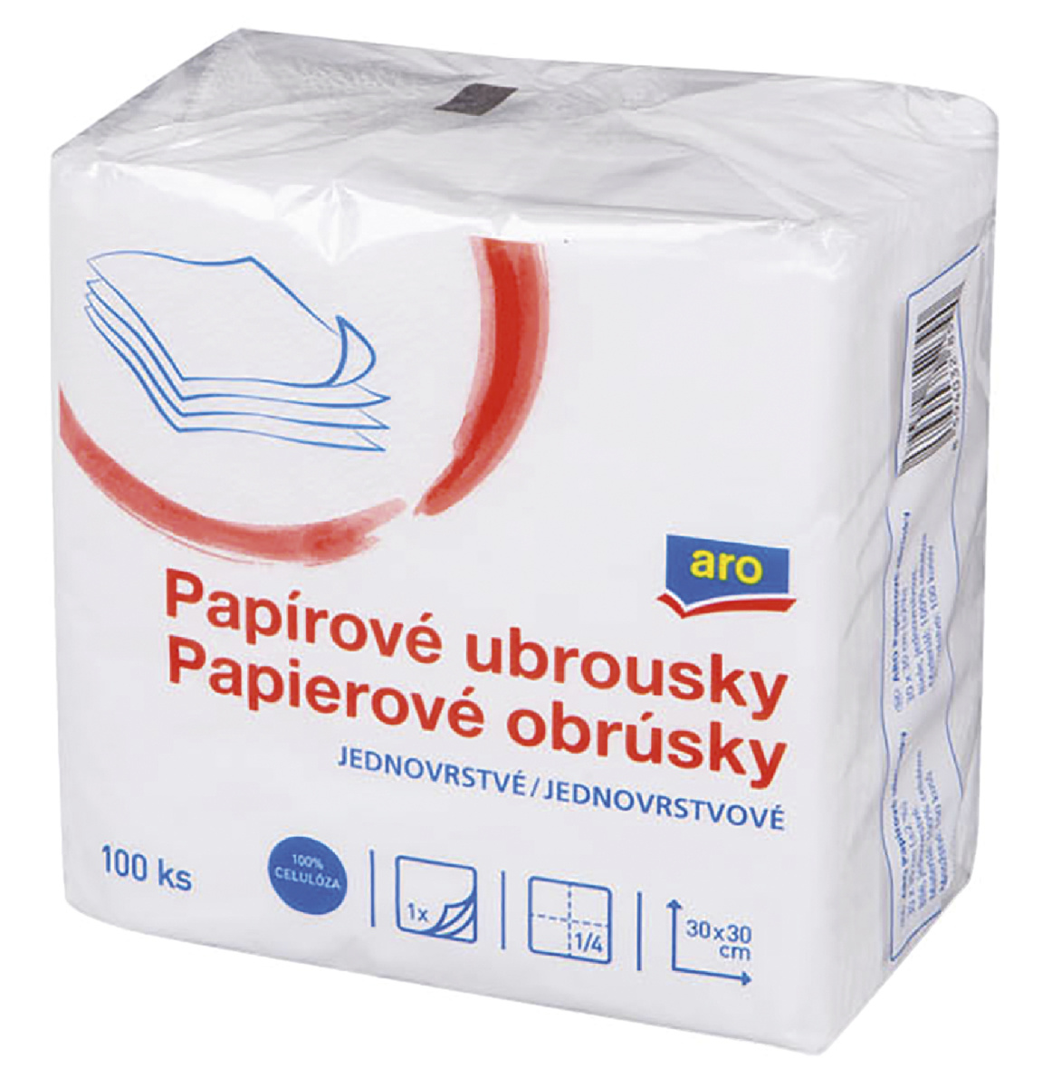 aro Servítky 1 vrstvové 30 x 30 cm 100 ks