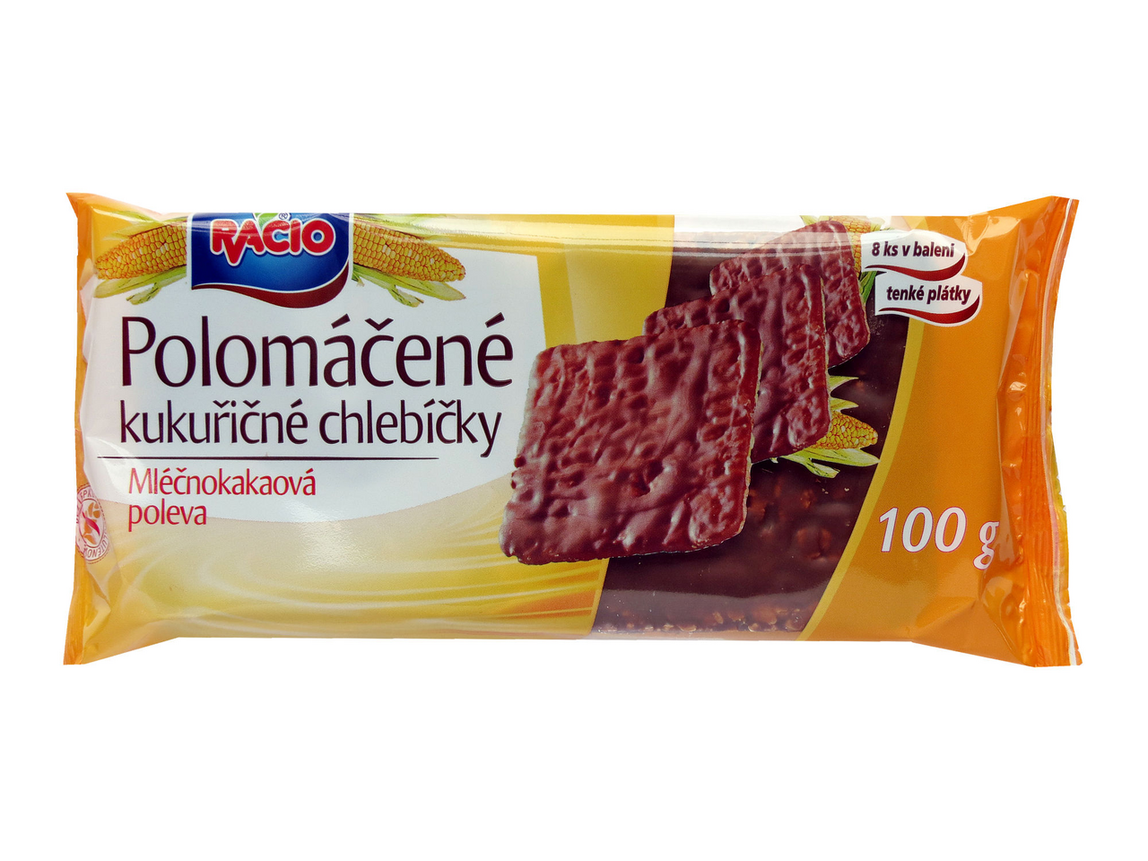 RACIO Chlebíčky kukuričné s kakaovou polevou 100 g