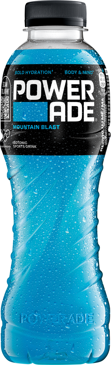 POWERADE Mountain Blast izotonický nápoj 12 x 500 ml vratná PET fľaša