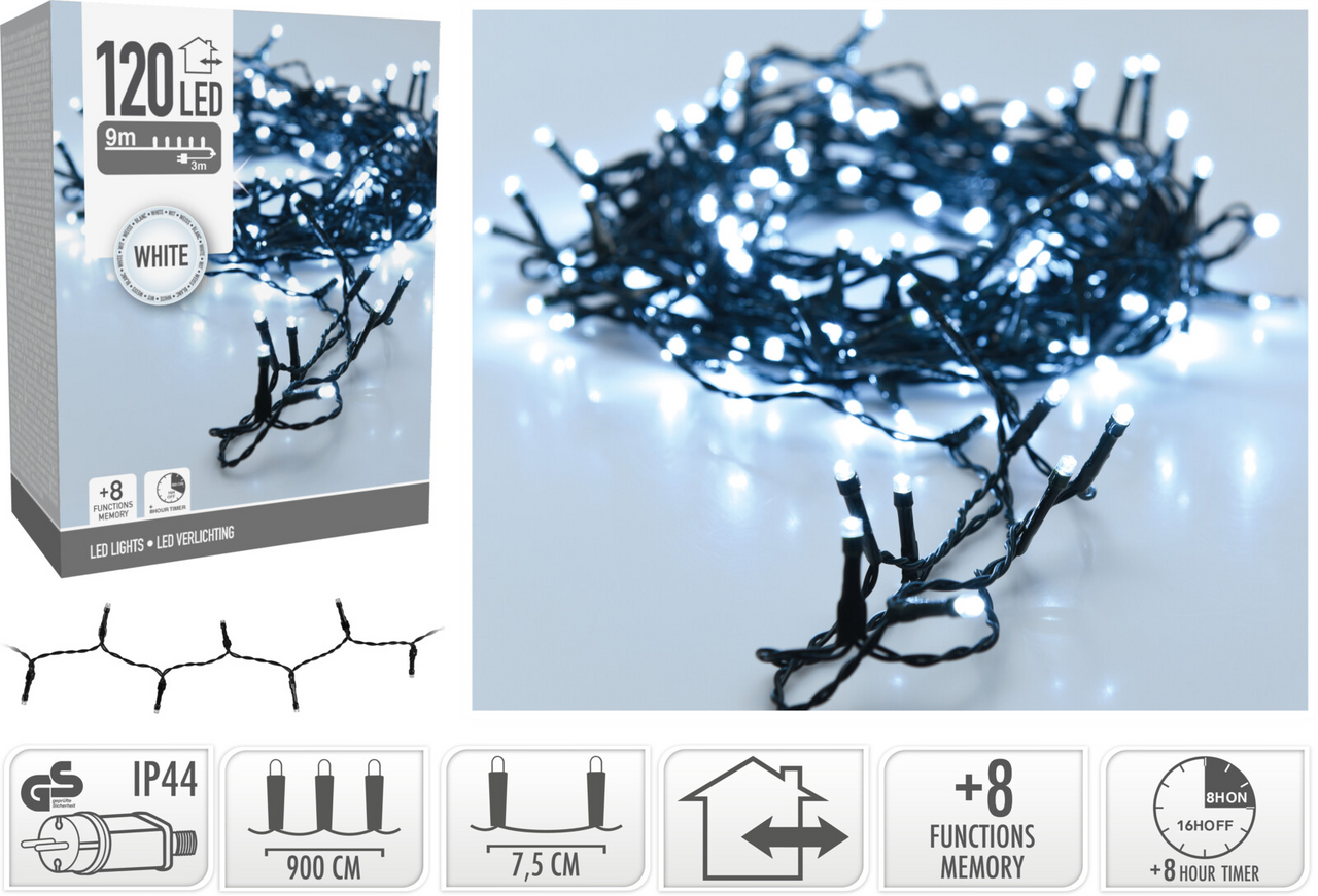 Koopman Reťaz 120 LED biela 1 ks