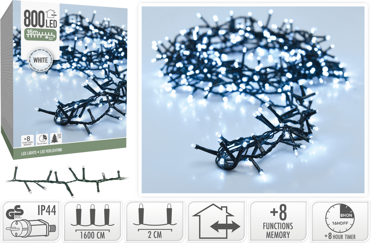 Koopman Reťaz 800 LED biela 1 ks