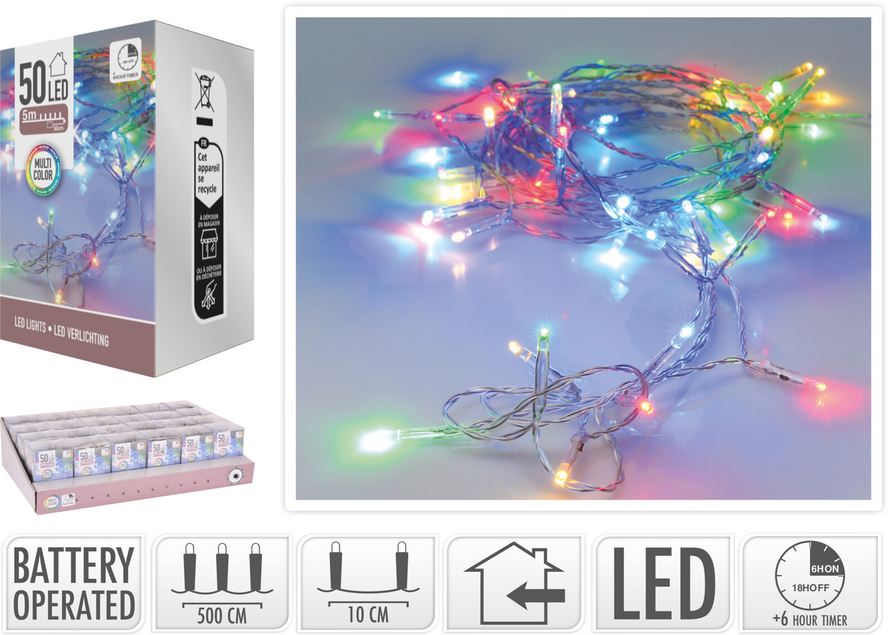 Koopman Reťaz 50 LED multi 1 ks