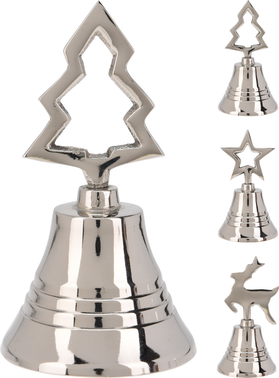 Koopman Zvonček 10 cm strieborný 1 ks