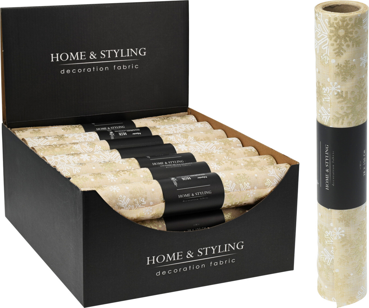 Koopman Látka dekoračná 28 x 270 cm zlatá 1 ks