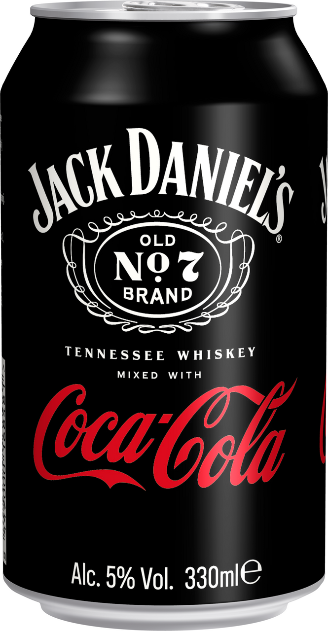 JACK DANIEL'S & Coca Cola miešaný nápoj 330 ml vratná plechovka