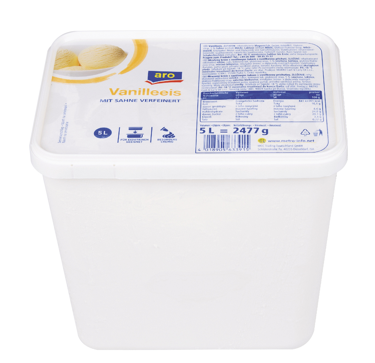 aro Zmrzlina vanilka mraz. 5 l