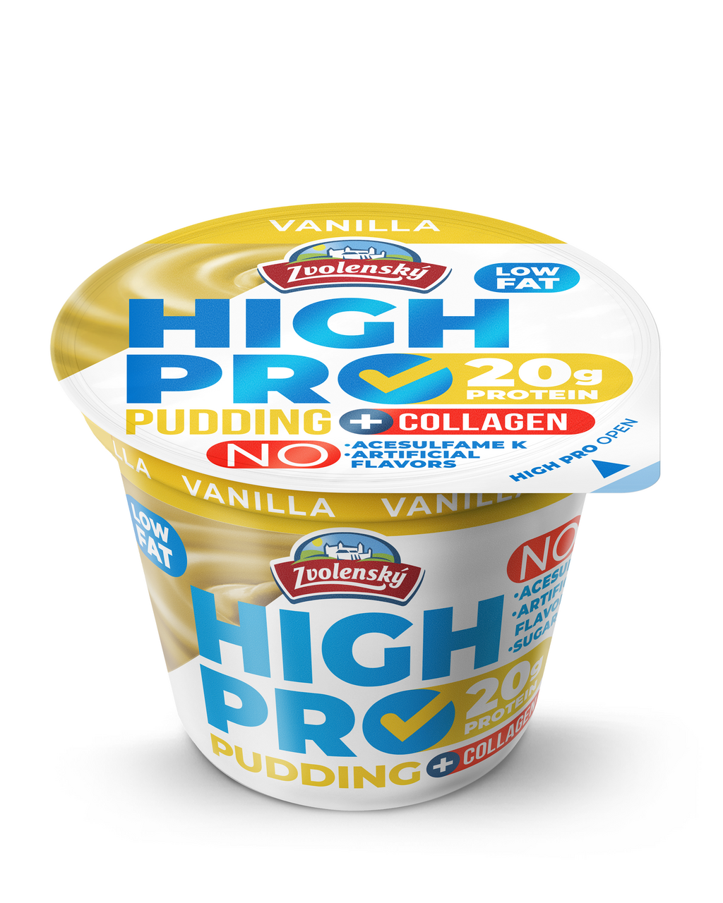Zvolenský HIGH PROTEIN Pudding vanilka chlad. 200 g