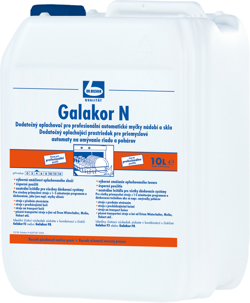Dr.Becher Galakor N oplachový prostriedok do umývačky riadu 10 l