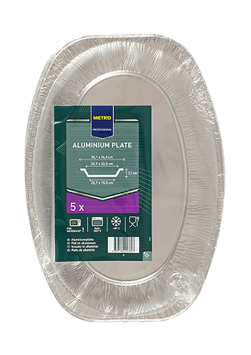 METRO PROFESSIONAL Tácka 880 ml hliník 5 ks