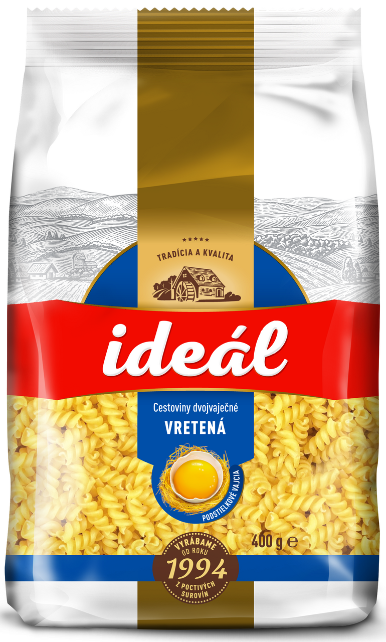 Ideál Vretená vaječné cestoviny 12 x 400 g