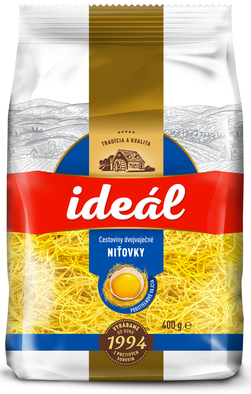 Ideál Niťovky vaječné cestoviny 12 x 400 g
