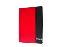 Záznamová kniha linajková A5 80 listov červená Sigma 1 ks