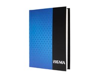 Záznamová kniha linajková A6 80 listov modrá Sigma 1 ks