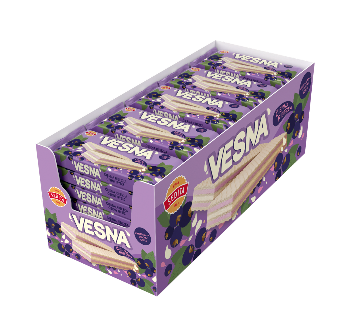 SEDITA VESNA Oblátky čierna ríbezľa 30 x 50 g