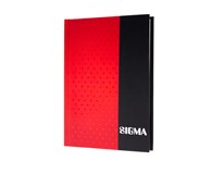 SIGMA Záznamová kniha A6 80 listov linajková červená 1 ks