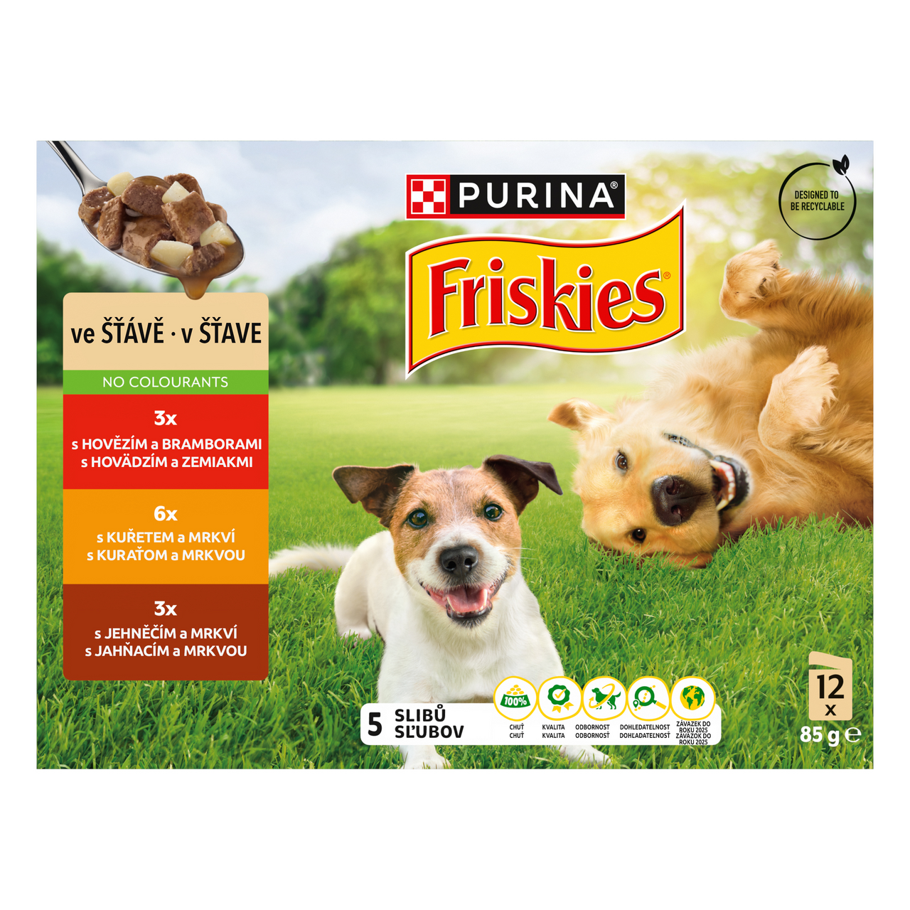 Friskies Adult mi x v šťave kapsičky 12 x 85 g