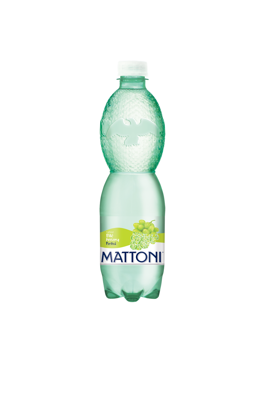 MATTONI Minerálna voda s príchuťou hrozno 12 x 500 ml vratná PET fľaša