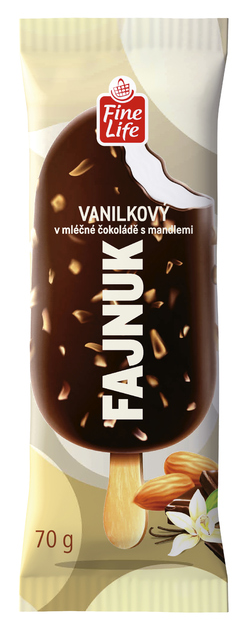 Fine Life FAJNUK vanilkový s mandľami mraz. 30 x 70 g
