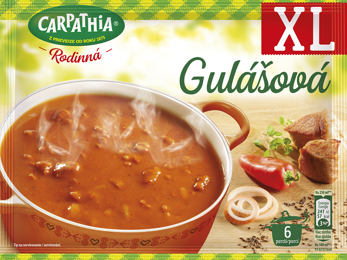 CARPATHIA Plný hrniec gulášová polievka 97 g