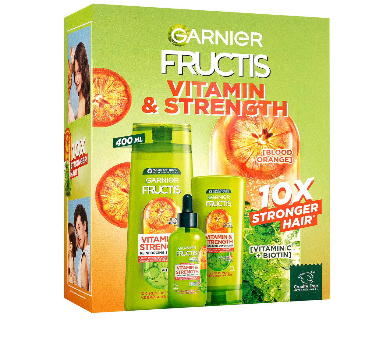 FRUCTIS Vitamin darčeková sada (šampón + kondicionér + sérum) kazeta