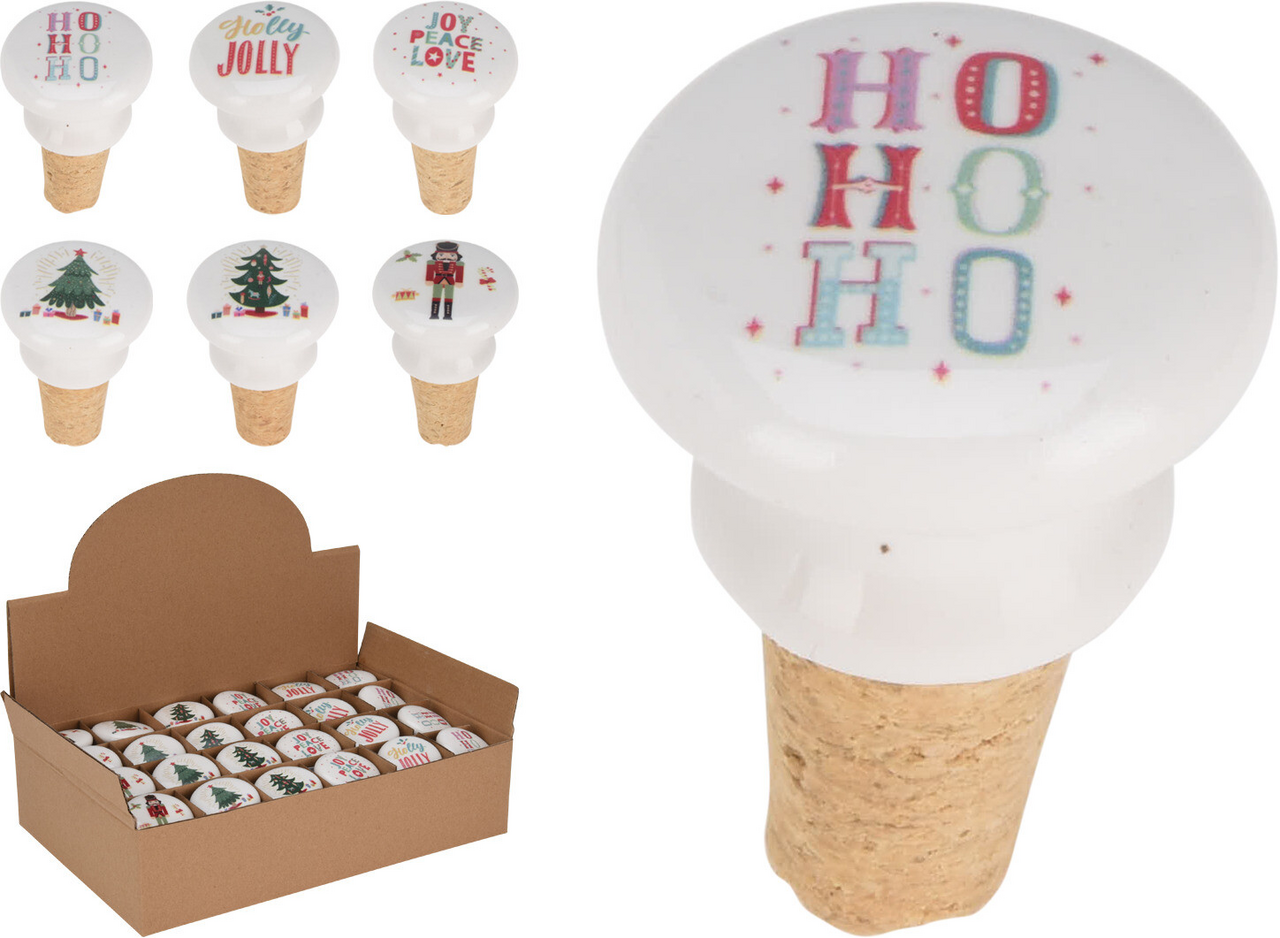 Koopman Vianočná zátka na fľašu 6 cm 1 ks