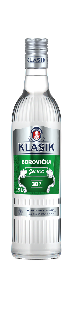 KLASIK Borovička jemná 38% 500 ml