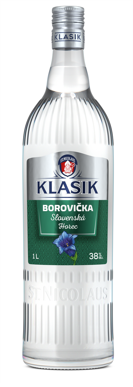 KLASIK Borovička Slovenská Horec 38% 1 l