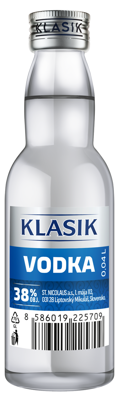 ST. NICOLAUS KLASIK Vodka 38% 40 ml (min. obj. 24 ks)