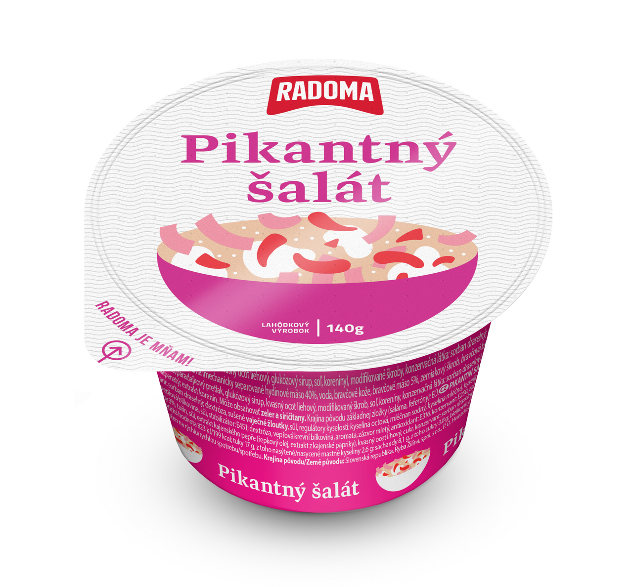 RADOMA Pikantný šalát chlad. 140 g
